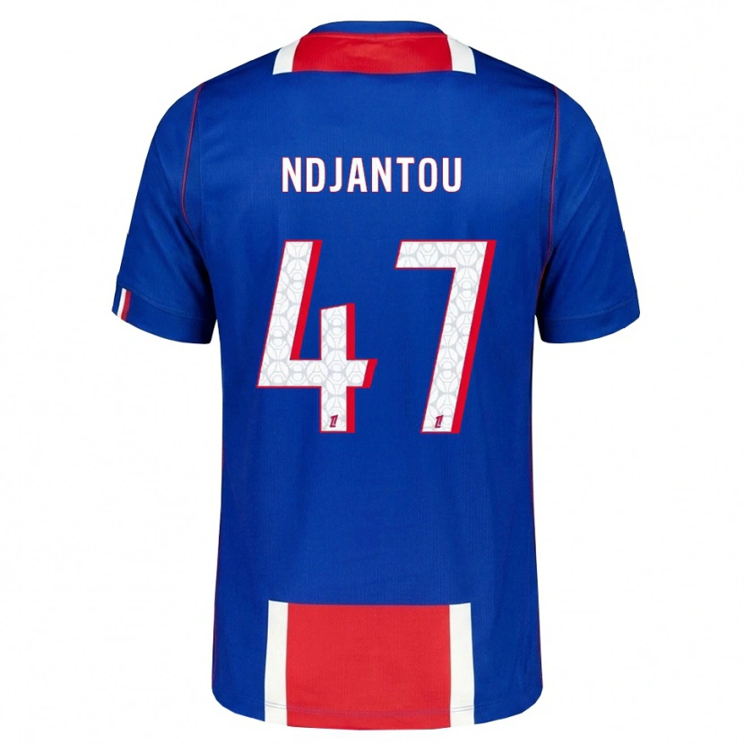 Danxen Kinder Quentin Ndjantou #47 Rot Weiß Blau Heimtrikot Trikot 2026/27 T-Shirt