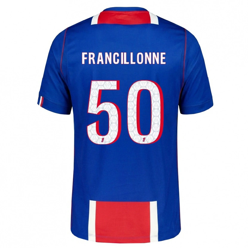 Danxen Kinder Bryan Francillonne #50 Rot Weiß Blau Heimtrikot Trikot 2026/27 T-Shirt