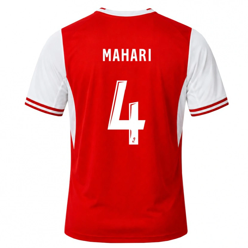 Danxen Kinder Efdon Mahari #4 Rot Weiß Heimtrikot Trikot 2026/27 T-Shirt
