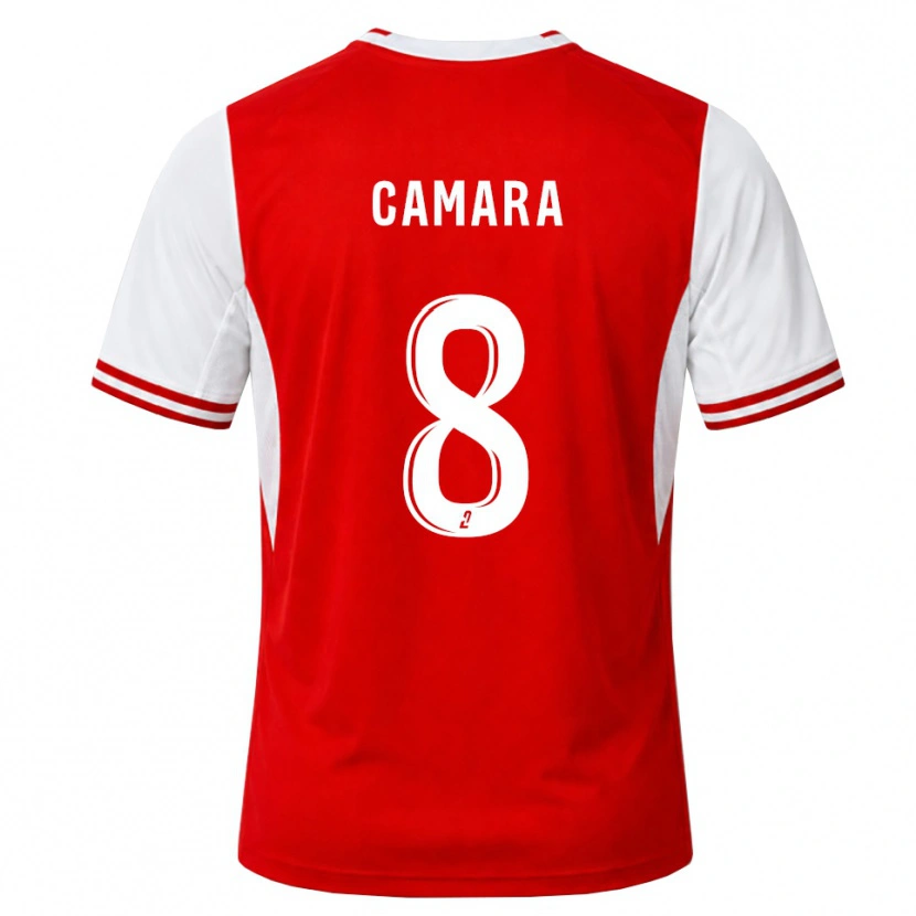 Danxen Kinder Amara Camara #8 Rot Weiß Heimtrikot Trikot 2026/27 T-Shirt