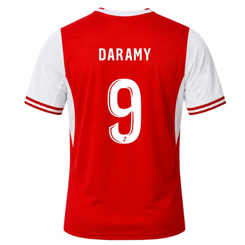 Danxen Kinder Mohamed Daramy #9 Rot Weiß Heimtrikot Trikot 2026/27 T-Shirt