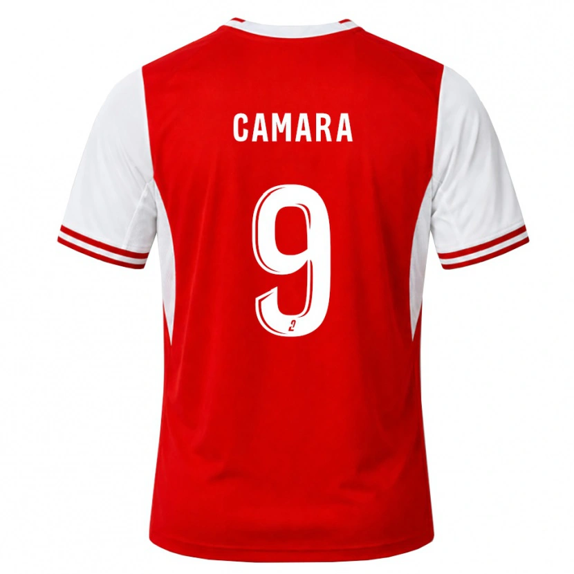 Danxen Kinder Condé Camara #9 Rot Weiß Heimtrikot Trikot 2026/27 T-Shirt