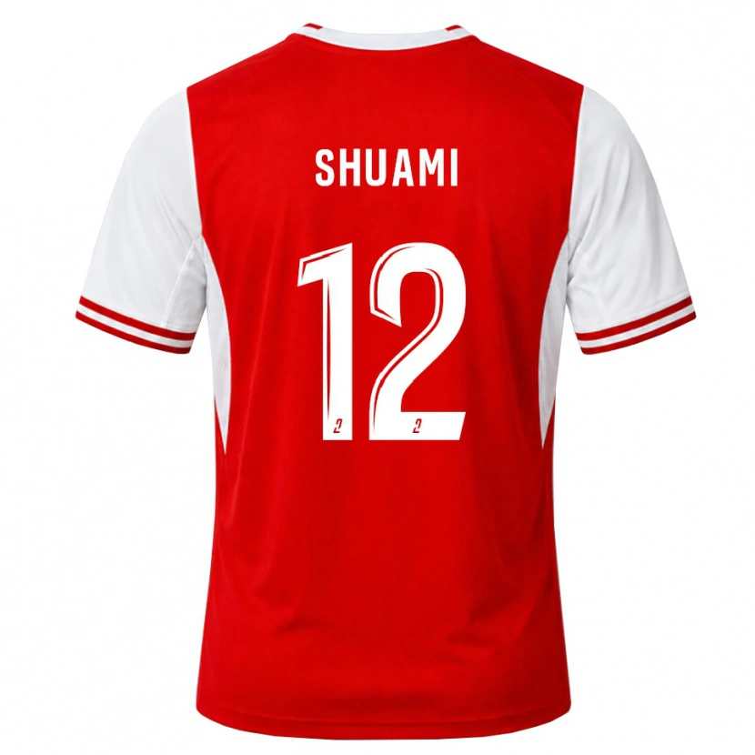 Danxen Kinder Lenny-Calvin Shuami #12 Rot Weiß Heimtrikot Trikot 2026/27 T-Shirt