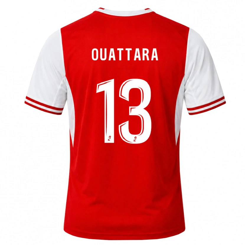 Danxen Kinder Abou Ouattara #13 Rot Weiß Heimtrikot Trikot 2026/27 T-Shirt