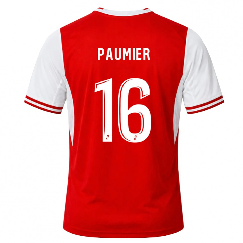 Danxen Kinder Mattéo Paumier #16 Rot Weiß Heimtrikot Trikot 2026/27 T-Shirt
