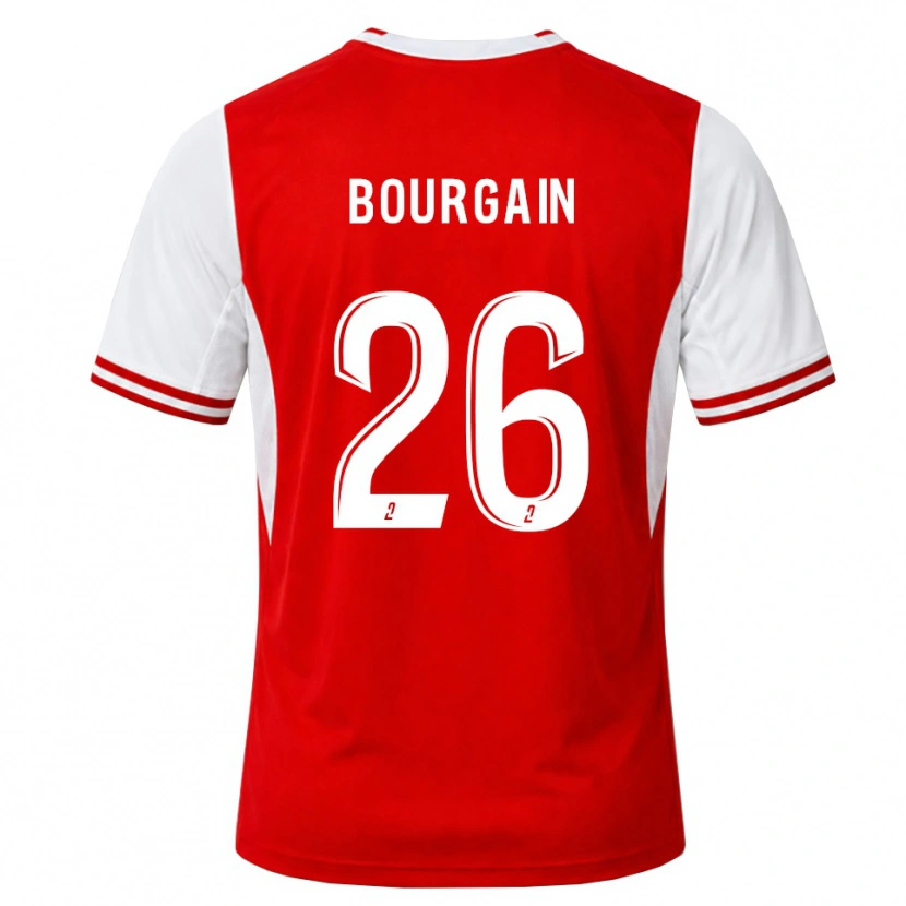 Danxen Kinder Lea Bourgain #26 Rot Weiß Heimtrikot Trikot 2026/27 T-Shirt