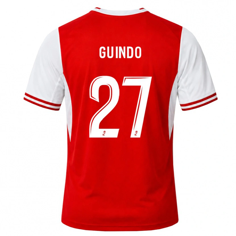 Danxen Kinder Daouda Guindo #27 Rot Weiß Heimtrikot Trikot 2026/27 T-Shirt