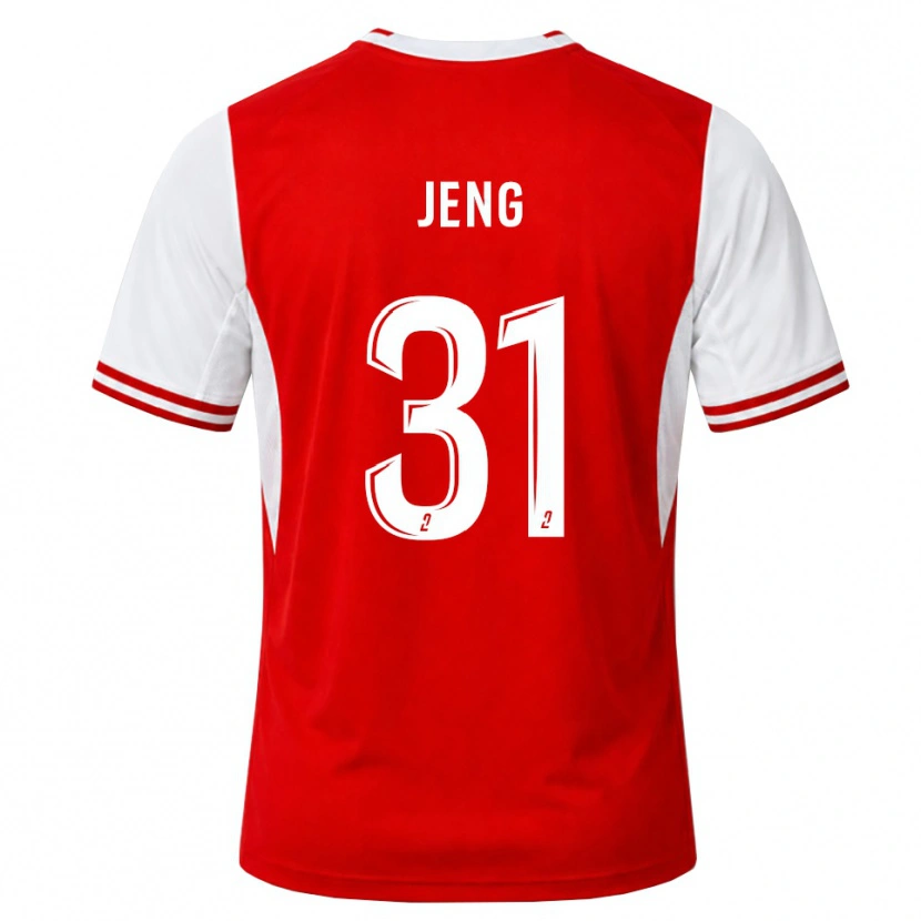 Danxen Kinder Malcolm Jeng #31 Rot Weiß Heimtrikot Trikot 2026/27 T-Shirt