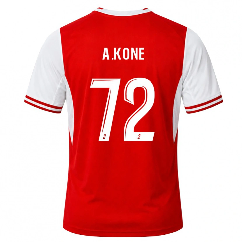 Danxen Kinder Amadou Koné #72 Rot Weiß Heimtrikot Trikot 2026/27 T-Shirt