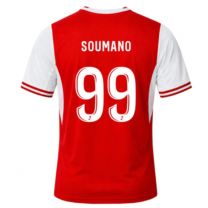 Danxen Kinder Sambou Soumano #99 Rot Weiß Heimtrikot Trikot 2026/27 T-Shirt
