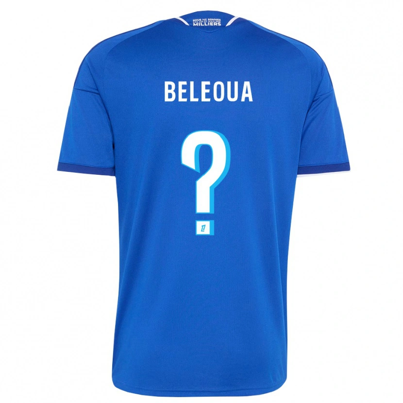 Danxen Kinder Djibril Beleoua #0 Königsblau Weiß Heimtrikot Trikot 2026/27 T-Shirt