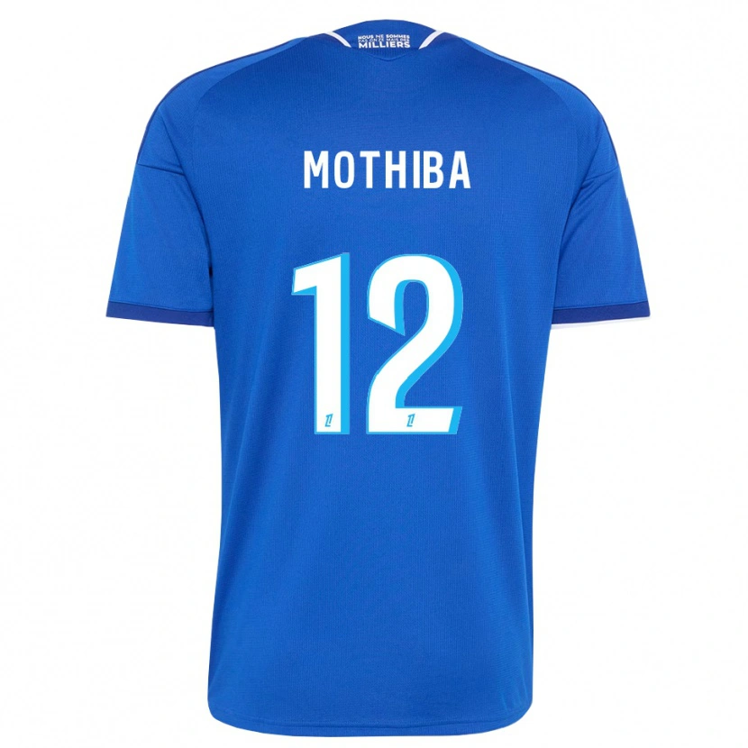Danxen Kinder Lebo Mothiba #12 Königsblau Weiß Heimtrikot Trikot 2026/27 T-Shirt