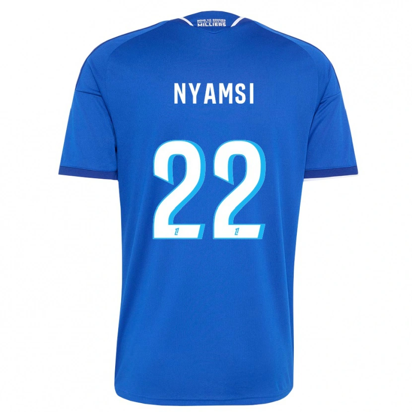 Danxen Kinder Gerzino Nyamsi #22 Königsblau Weiß Heimtrikot Trikot 2026/27 T-Shirt