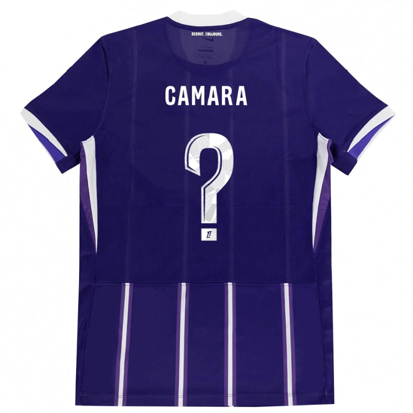 Danxen Kinder Amadou Camara #0 Lila Weiß Heimtrikot Trikot 2026/27 T-Shirt