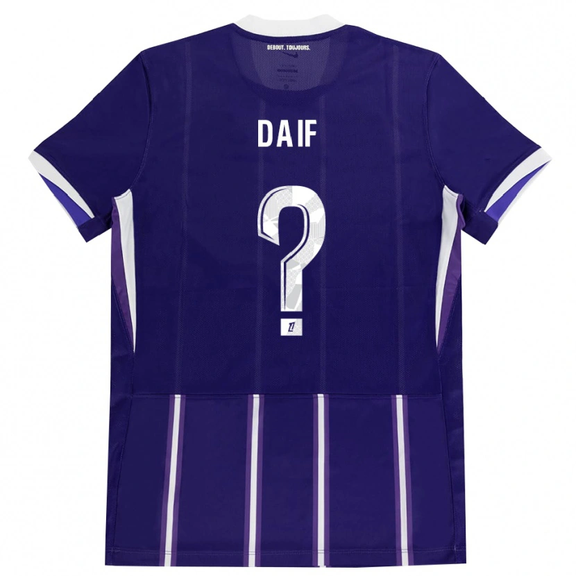 Danxen Kinder Mouhamed Daif #0 Lila Weiß Heimtrikot Trikot 2026/27 T-Shirt