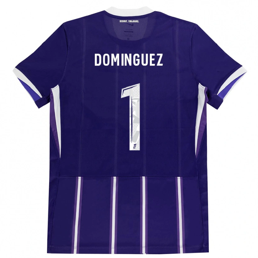 Danxen Kinder Álex Domínguez #1 Lila Weiß Heimtrikot Trikot 2026/27 T-Shirt