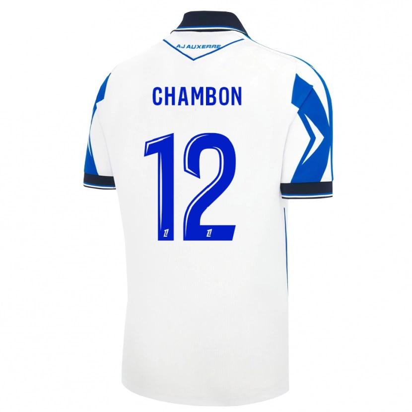 Danxen Kinder Maxence Chambon #12 Schwarz Weiß Blau Heimtrikot Trikot 2026/27 T-Shirt