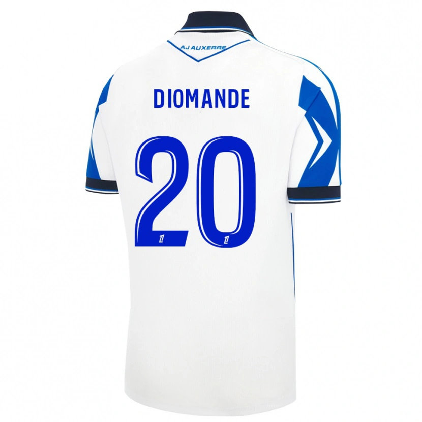 Danxen Kinder Sinaly Diomandé #20 Schwarz Weiß Blau Heimtrikot Trikot 2026/27 T-Shirt