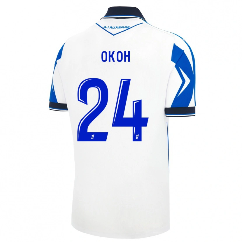 Danxen Kinder Bryan Okoh #24 Schwarz Weiß Blau Heimtrikot Trikot 2026/27 T-Shirt
