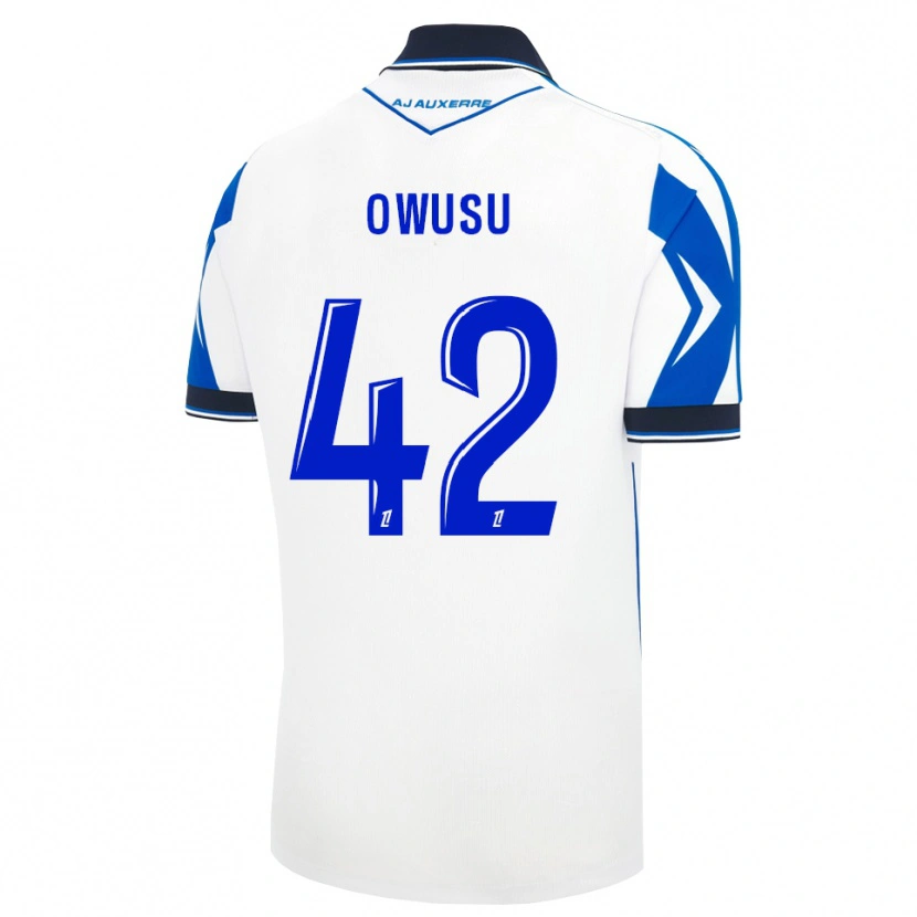Danxen Kinder Elisha Owusu #42 Schwarz Weiß Blau Heimtrikot Trikot 2026/27 T-Shirt