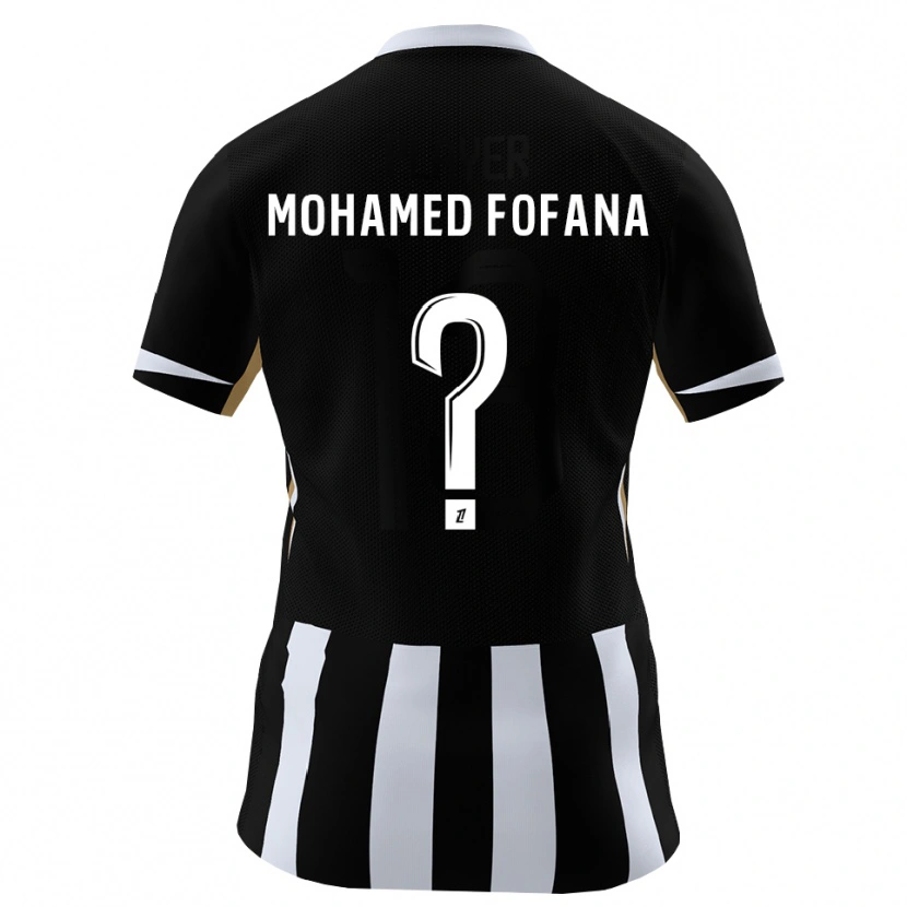 Danxen Kinder Yanis Mohamed Fofana #0 Schwarz Blau Heimtrikot Trikot 2026/27 T-Shirt