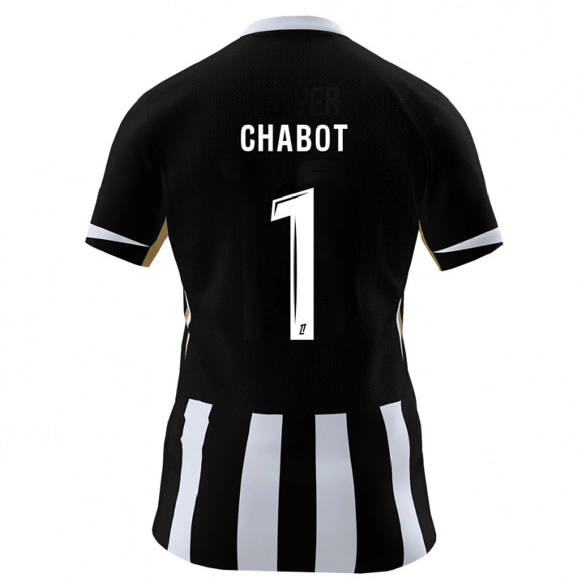 Danxen Kinder Max-Edgar Chabot #1 Schwarz Blau Heimtrikot Trikot 2026/27 T-Shirt