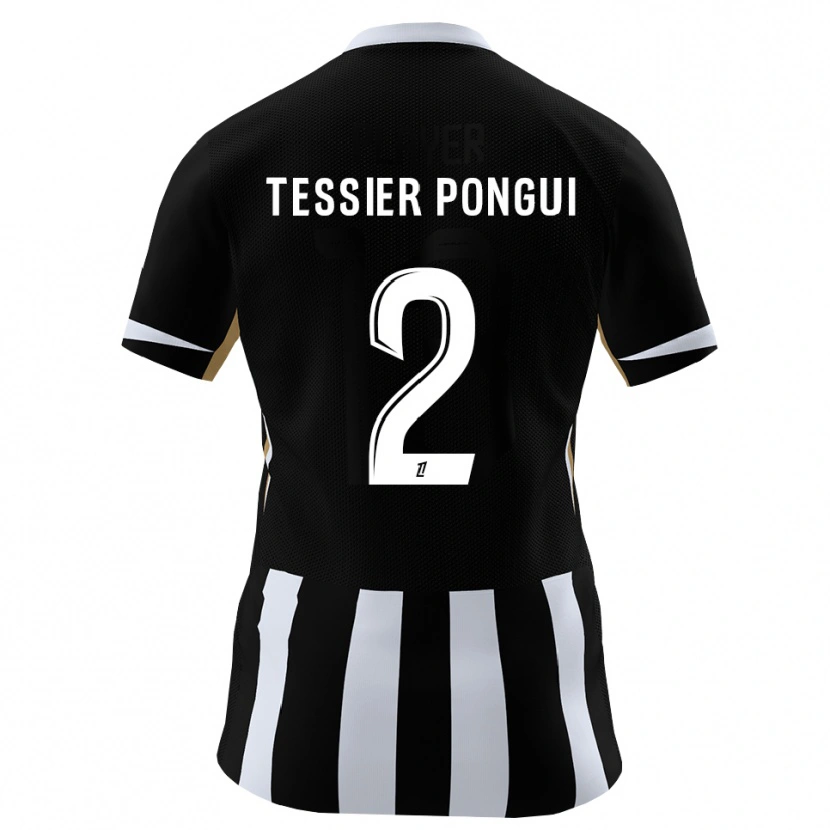 Danxen Kinder Leyti Tessier Pongui #2 Schwarz Blau Heimtrikot Trikot 2026/27 T-Shirt