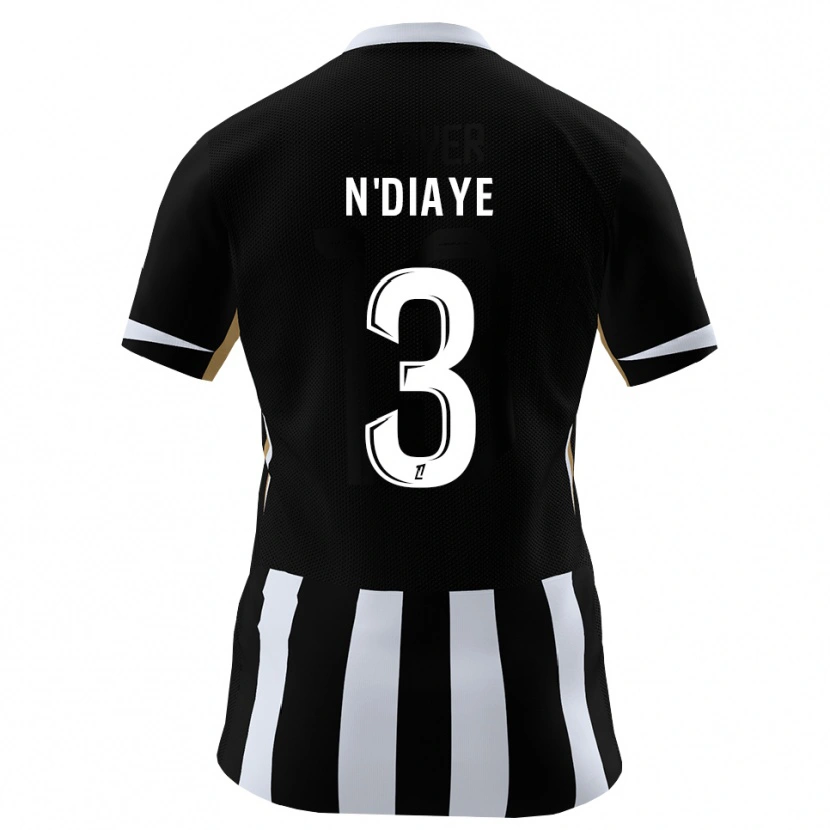 Danxen Kinder Demba N'diaye #3 Schwarz Blau Heimtrikot Trikot 2026/27 T-Shirt