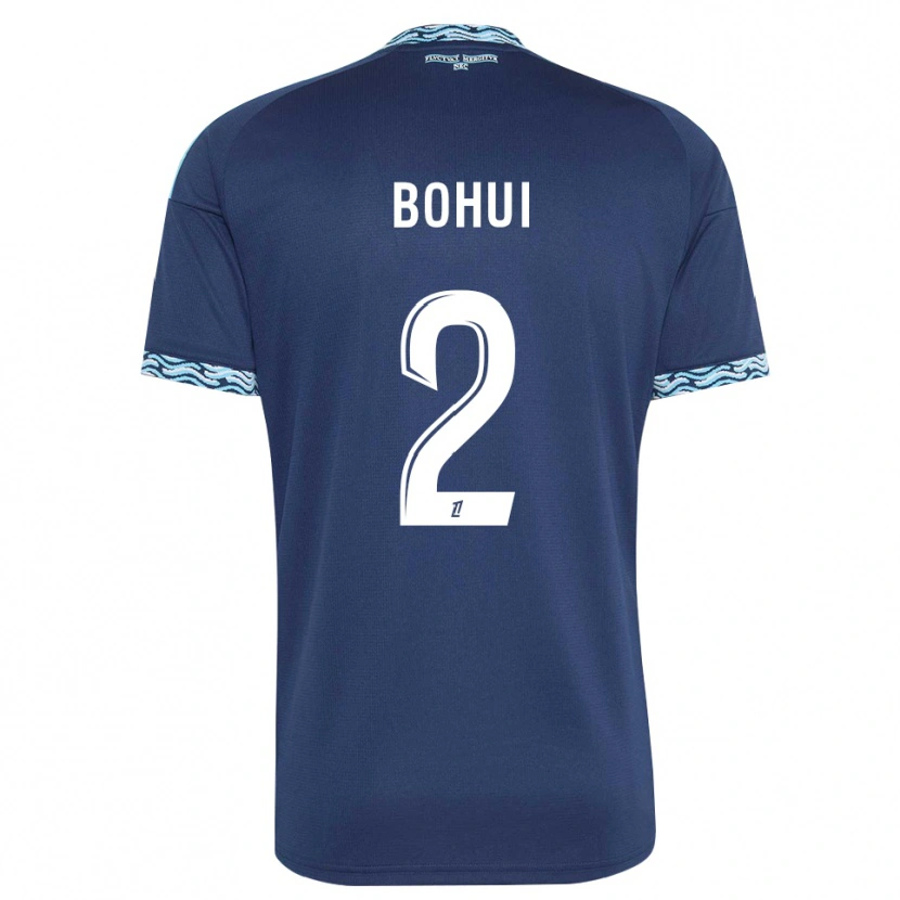 Danxen Kinder Isaiah Bohui #2 Stahlblau Weiß Heimtrikot Trikot 2026/27 T-Shirt
