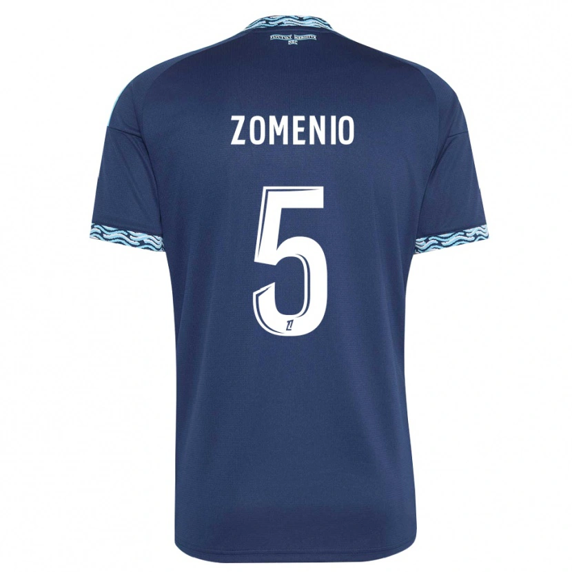 Danxen Kinder Paco Zomenio #5 Stahlblau Weiß Heimtrikot Trikot 2026/27 T-Shirt