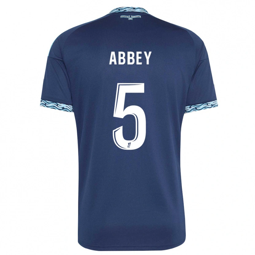 Danxen Kinder Emmanuel Abbey #5 Stahlblau Weiß Heimtrikot Trikot 2026/27 T-Shirt