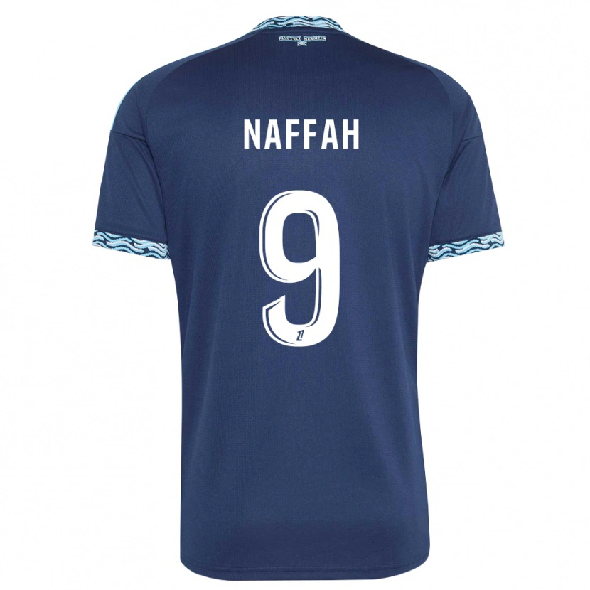 Danxen Kinder Chahine Naffah #9 Stahlblau Weiß Heimtrikot Trikot 2026/27 T-Shirt