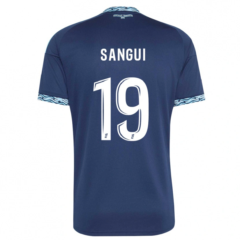 Danxen Kinder Nhoa Sangui #19 Stahlblau Weiß Heimtrikot Trikot 2026/27 T-Shirt