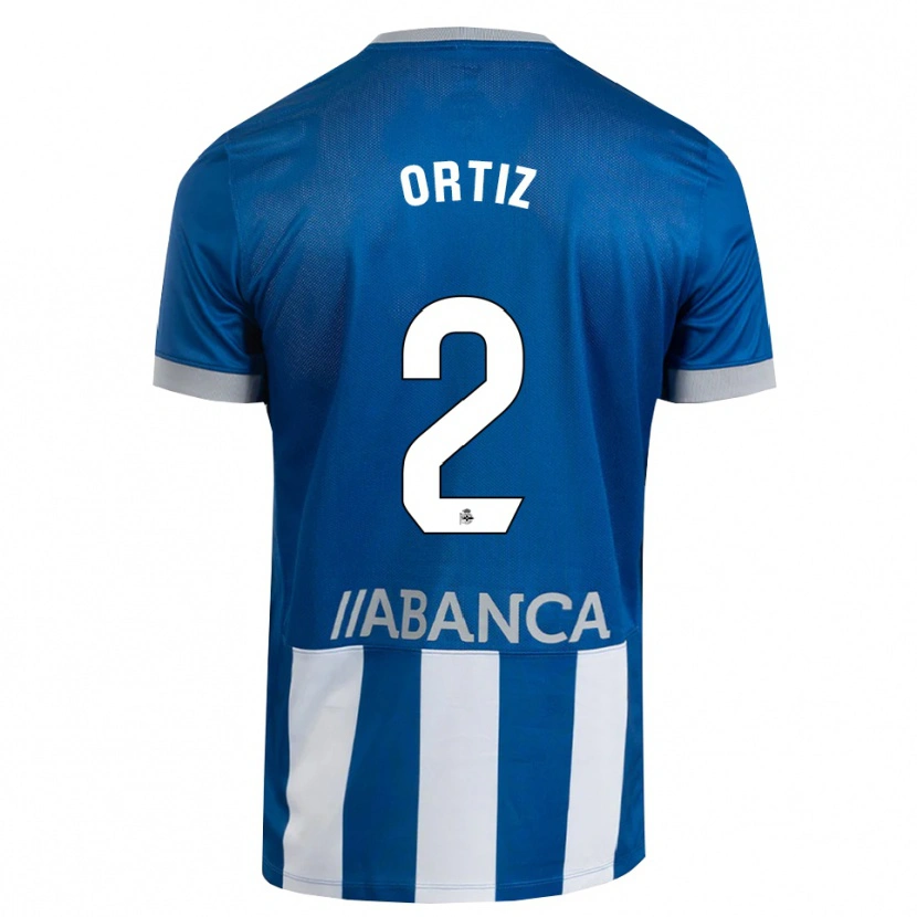 Danxen Kinder Samara Ortiz #2 Blau Grau Weiß Heimtrikot Trikot 2026/27 T-Shirt