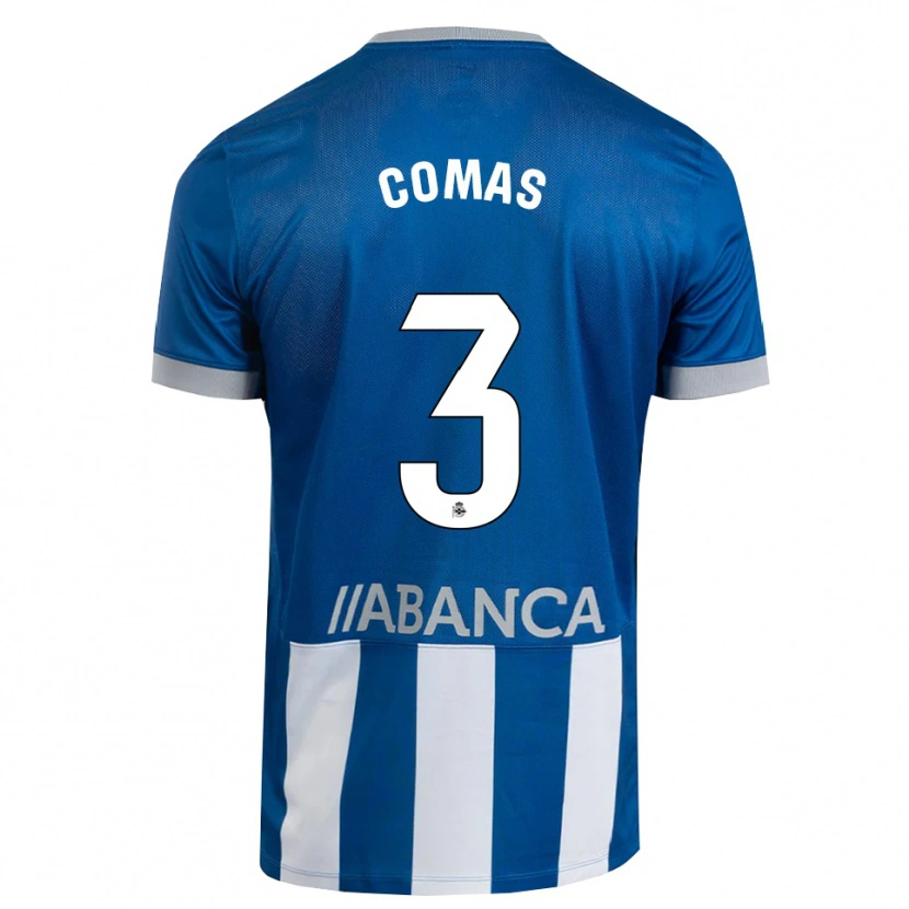 Danxen Kinder Arnau Comas #3 Blau Grau Weiß Heimtrikot Trikot 2026/27 T-Shirt
