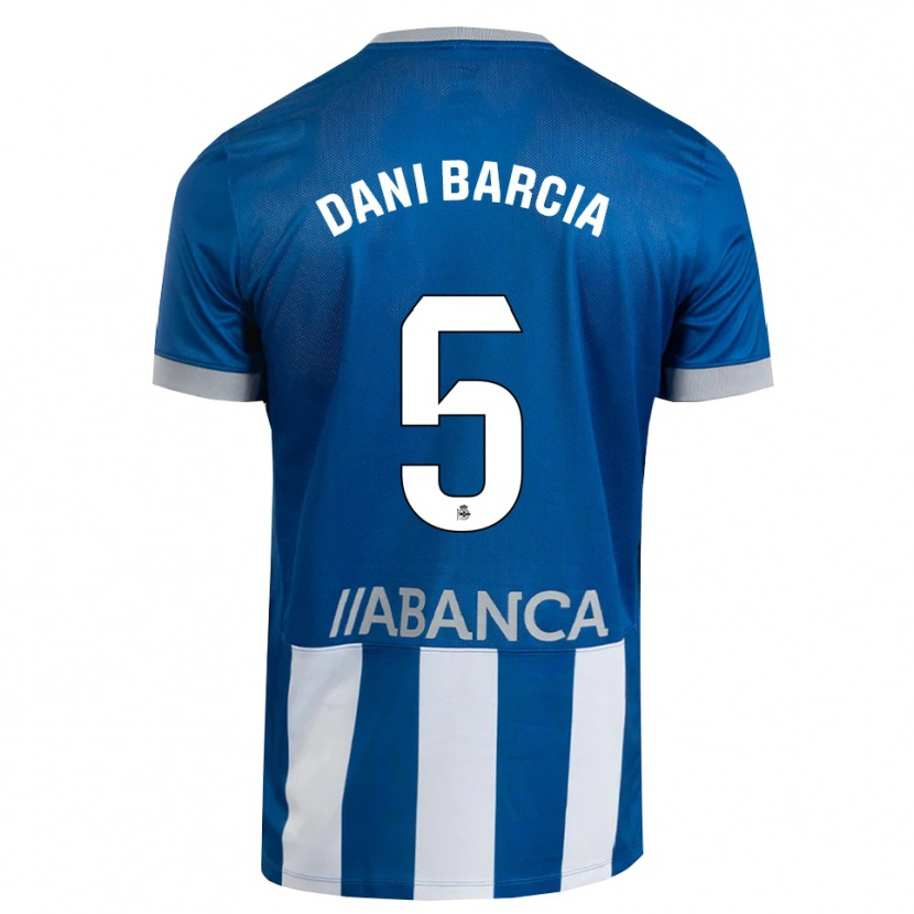 Danxen Kinder Dani Barcia #5 Blau Grau Weiß Heimtrikot Trikot 2026/27 T-Shirt