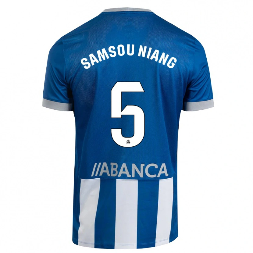 Danxen Kinder Papa Samsou Niang #5 Blau Grau Weiß Heimtrikot Trikot 2026/27 T-Shirt