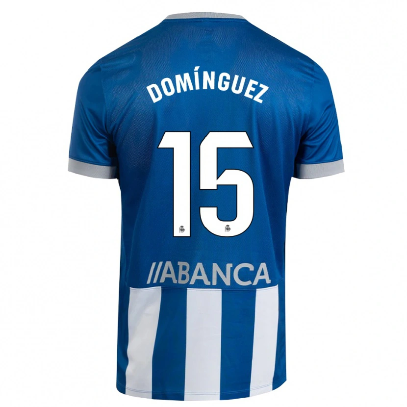 Danxen Kinder David Domínguez #15 Blau Grau Weiß Heimtrikot Trikot 2026/27 T-Shirt