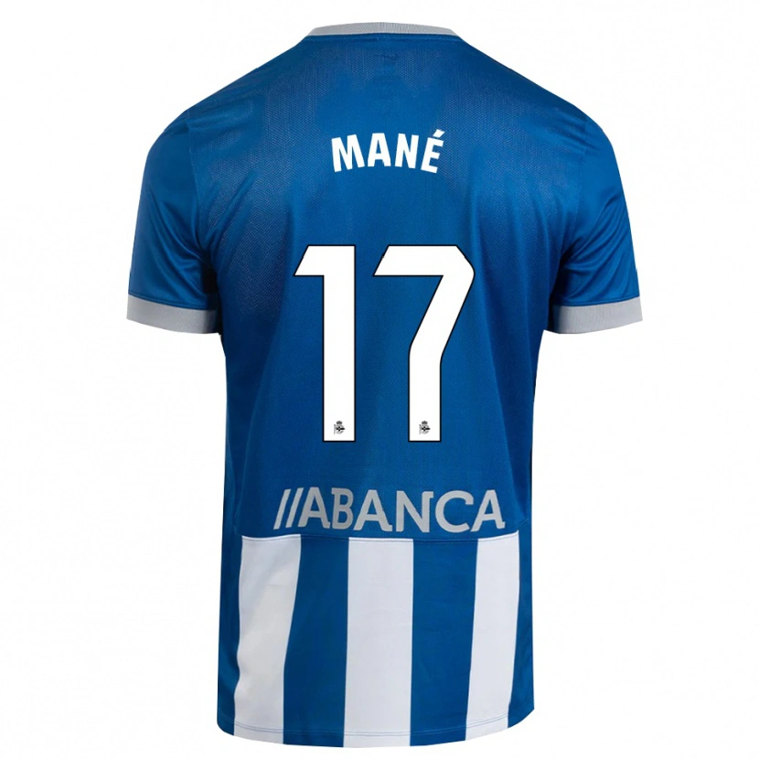 Danxen Kinder Alioune Mané #17 Blau Grau Weiß Heimtrikot Trikot 2026/27 T-Shirt