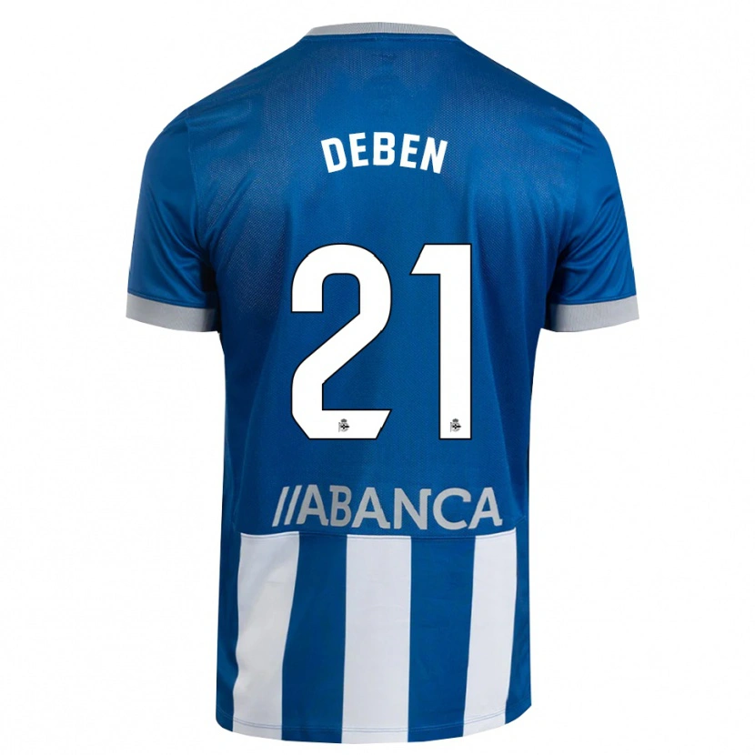 Danxen Kinder Sara Debén #21 Blau Grau Weiß Heimtrikot Trikot 2026/27 T-Shirt