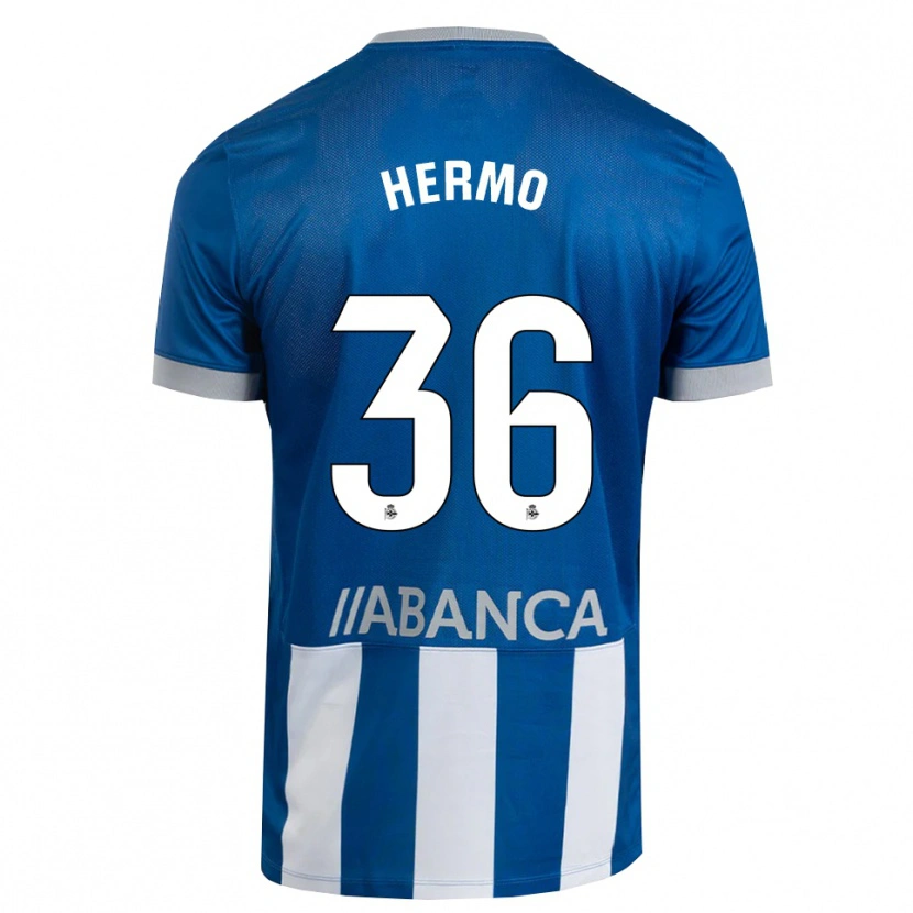 Danxen Kinder Mario Hermo #36 Blau Grau Weiß Heimtrikot Trikot 2026/27 T-Shirt