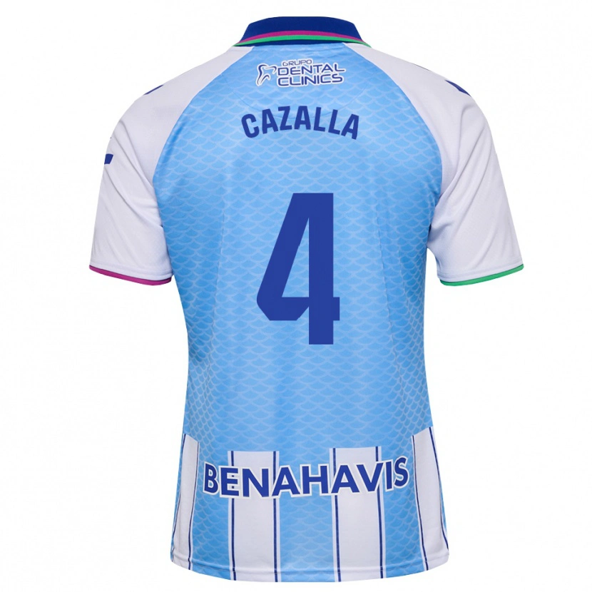 Danxen Kinder Marta Cazalla #4 Tief Himmelblau Weiß Heimtrikot Trikot 2026/27 T-Shirt
