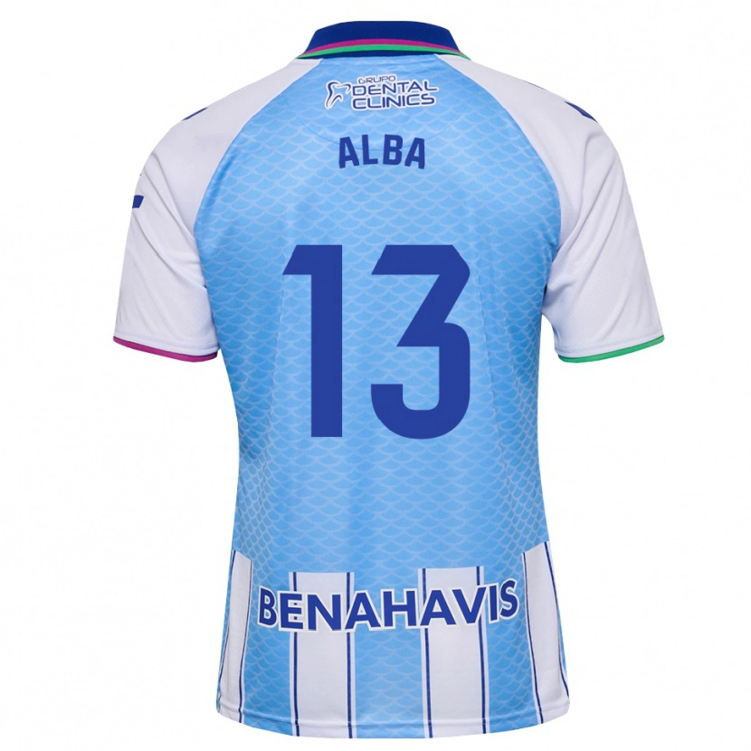 Danxen Kinder Alba #13 Tief Himmelblau Weiß Heimtrikot Trikot 2026/27 T-Shirt