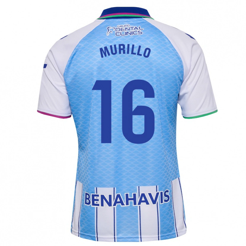 Danxen Kinder Diego Murillo #16 Tief Himmelblau Weiß Heimtrikot Trikot 2026/27 T-Shirt
