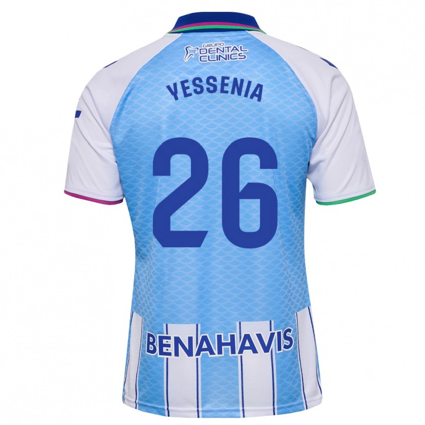 Danxen Kinder Yessenia Alcaide Martin #26 Tief Himmelblau Weiß Heimtrikot Trikot 2026/27 T-Shirt