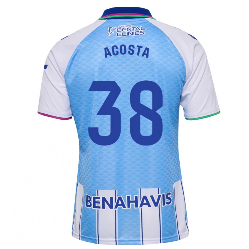 Danxen Kinder Judith Acosta #38 Tief Himmelblau Weiß Heimtrikot Trikot 2026/27 T-Shirt
