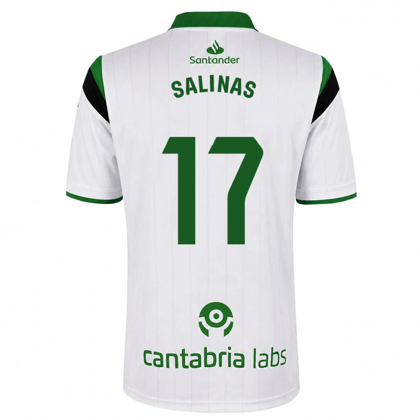 Danxen Kinder Jorge Salinas #17 Weißgrün Schwarz Heimtrikot Trikot 2026/27 T-Shirt