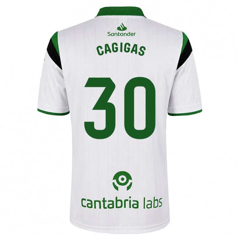 Danxen Kinder Iván Cagigas #30 Weißgrün Schwarz Heimtrikot Trikot 2026/27 T-Shirt