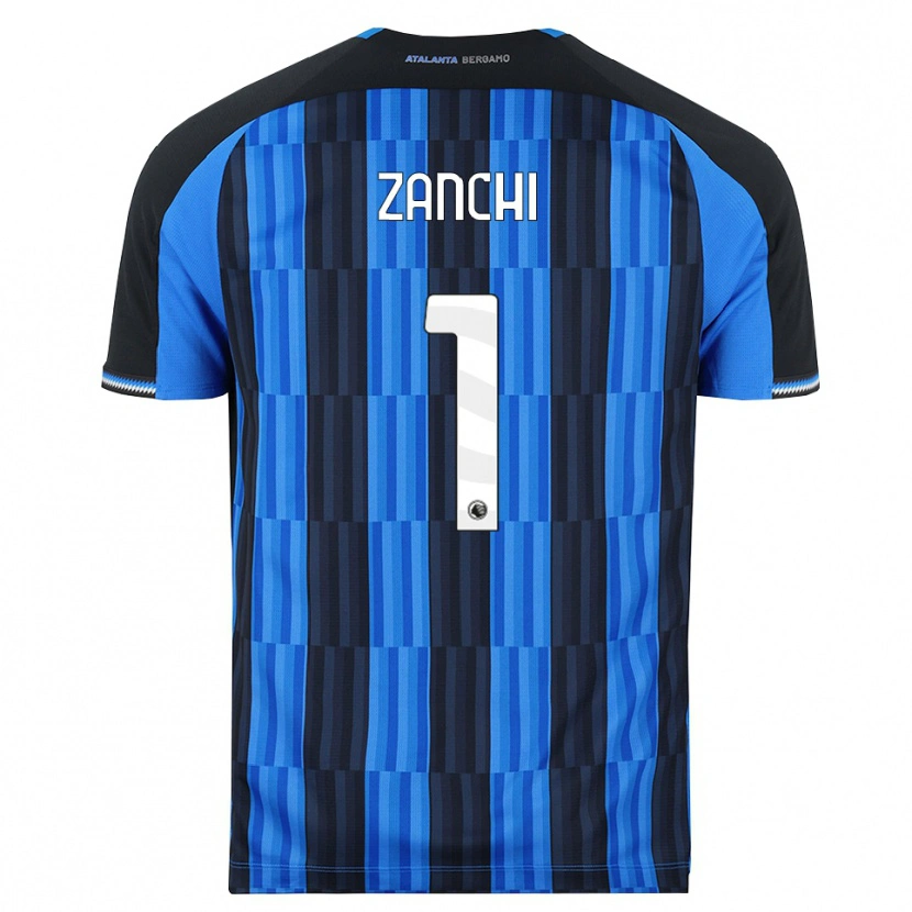 Danxen Kinder Edoardo Zanchi #1 Blau Schwarz Rot Heimtrikot Trikot 2026/27 T-Shirt