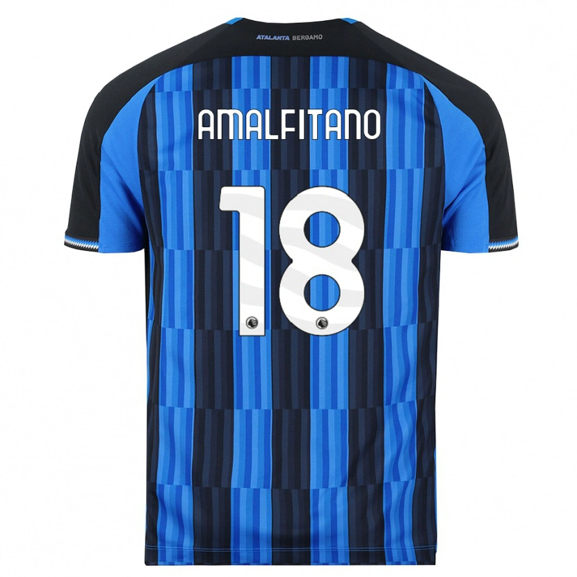 Danxen Kinder Nicolò Amalfitano #18 Blau Schwarz Rot Heimtrikot Trikot 2026/27 T-Shirt